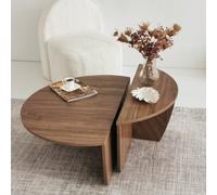 Table Basse Modulable Couleur Noyer Mila Marron