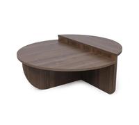 MILA - Table basse modulable couleur noyer