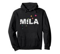 Mila - Un Beau nom avec des Papillons. Sweat à Capuche