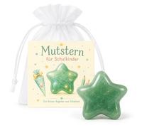 Milaboo Cadeau pour la rentrée des classes - Pierre naturelle avec carte dans un sac en organza, petite attention pour la rentrée scolaire et la première journée scolaire, pierre porte-bonheur, pierre