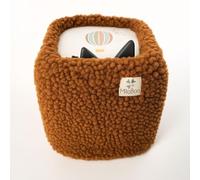 Milaboo® Housse en peluche de qualité supérieure pour Toniebox - Fabriquée à la main avec un tissu en peluche doux - Housse de protection et manipulation facile (marron)