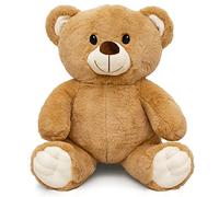 MilaBoo® Ours en Peluche Tout Doux, Grand 35 cm I Doudou bébé en Beige avec Carte Postale I Ours en Peluche conçu avec Amour pour Tomber Amoureux I Peluche Super Douce à Offrir en Cadeau