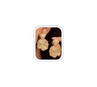 MILACOLATO Boucles d'Oreilles Femme Or Statement Hypoallergénique Boucles d'Oreille Acier Inoxydable Boucle d'Oreilles Pendantes Boucle d'Oreille Fleur Légère Accessoires de Mode Bijoux Femme Cadeau-E