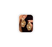 MILACOLATO Boucles d'Oreilles Femme Or Statement Hypoallergénique Boucles d'Oreille Acier Inoxydable Boucle d'Oreilles Pendantes Boucle d'Oreille Fleur Légère Accessoires de Mode Bijoux Femme Cadeau-D