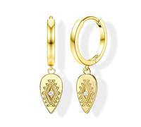 MILACOLATO Boucles D'oreilles Pendantes Creoles Plaque Or pour Femmes Argent Créoles Petits Hypoallergénique Créole Boucle D'oreille Piercing Oreille Cœur Star Creoles Bijoux Femme de Ensemble