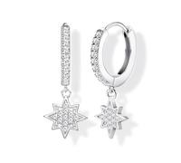 MILACOLATO Boucles D'oreilles Pendantes Creoles Plaque Or pour Femmes Argent Créoles Petits Hypoallergénique Créole Boucle D'oreille Piercing Oreille Cœur Star Creoles Bijoux Femme de Ensemble