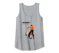 Miladiou Elle est chargée! Débardeur, Femme, Gris Chiné, L