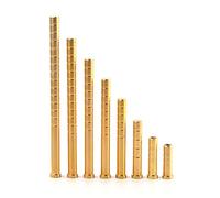 MILAEM 12 Pcs Inserts de Point de Flèche pour tir à l'arc de Chasse en cuivre Doré Flèche Inserts, 100grain