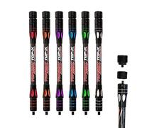 MiLAEM Barre stabilisatrice d'arc stabilisateur de barre d'équilibre en fibre de carbone stabilisateur de poids pour arc composé Arc recurve accessoire (argenté) 30,5 cm