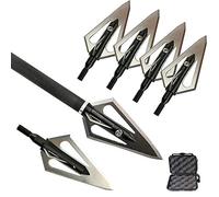 Milaem Pointes de flèches de Chasse 100 Grains Broadheads têtes de flèche Tir à l'arc Conseils de flèche pour arbalète et Arc à poulies