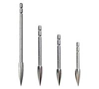 Milaem Tir à l'arc Pointes de Fleche insérer Broadheads pour ID 4.2mm Flèches de Carbone Acier Inoxydable tête de flèche (120 Grain,Pack de 12)
