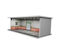 Milageto 1/64 Paysage Diorama Parking, Vitrine avec lumière, Vitrine de modèle de véhicule pour Cadeaux, Garage Souterrain