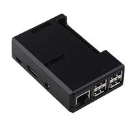 Milageto 1 pièce d'étui pour Raspberry Pi 3 Modèle B + 3B 2B 3B + Boîte avec Couvercle en ABS, Boîtier de Refroidissement - Noir