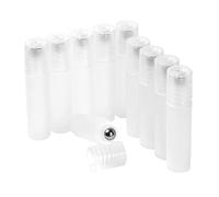 Milageto 10 Pièces Bouteilles Roll On Flacon Vide Réutilisables Parfum Bille Acier Plastique Idéal pour Essence Maquillage Convient à Déplacement Maison