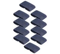 Milageto 10 Pièces de Maintien de Ceinture élastique pour Pantalons, Ceinture de randonnée, Accessoires en Nylon Résistants à l'usure, Anneaux de Ceinture, Bleu foncé