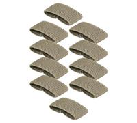 Milageto 10 Pièces de Maintien de Ceinture élastique pour Pantalons, Ceinture de randonnée, Accessoires en Nylon Résistants à l'usure, Anneaux de Ceinture, Vert