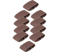 Milageto 10 Pièces de Maintien de Ceinture élastique pour Pantalons, Ceinture de randonnée, Accessoires en Nylon Résistants à l'usure, Anneaux de Ceinture, Café