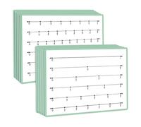 Milageto 10 pièces de manipulation de fractions, barre numérique effaçable, tableau numérique éducatif pour les enfants de 3e à 5e année