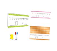 Milageto 16 Cartes de Tableau Blanc Numérique Tableau Numérique Inscriptible Double Face Fournitures pour Maison des étudiants