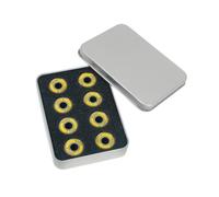 Milageto 16 roulements à roulettes à Quatre Roues Haute en Acier Robuste, pièces de Rechange pour équipement de Patinage à roulettes, Jaune