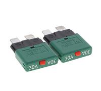 Milageto 2 Mini Disjoncteur Manuel de Fusible Réarmable Marin Automatique de Pièce 28V - 30A