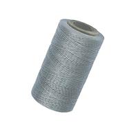 Milageto 260M 150D 0.8mm Cuir Couture Pt Fil Ciré Chaîne Main Couture Artisanat, Gris Argenté