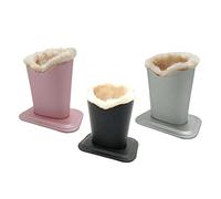 Milageto 3pcs Porte-Stylo Support de Rangement Tables de Nuit Lunettes étui à Lunettes Multicolore Modern Velours Simili Cuir Unisex 11,8 x 8,1 x 12,5 cm 3 Count