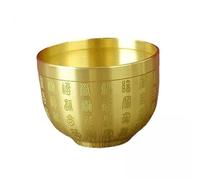 Milageto 3x Laiton Feng Shui Bol Décoration Fortune Statue Sculpture Bai Cylindre de Riz Décoration Figurine Bol pour Chance Richesse Maison