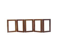 Milageto 5 Cadres Photo articulés Cinq Cadres pliants élégant Cadre Pliable Rustique Cadre Photo Pliant pour Salon Chambre Vacances décorations pour la Maison