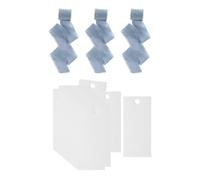 Milageto 50 marque-places élégants pour décorer une table, cartes de nom vierges pour un dîner ou des créations DIY, Bleu