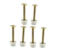 Milageto 6 vis de fixation pour abattant de toilette avec rondelles - Fixations robustes - Installation rapide - Quincaillerie universelle et facile à