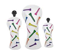 Milageto à l'eau PU Golf Bois tête Couverture Pilote Hybride Interchangeable numéro étiquette Protecteur Golfeur équipement, Multi