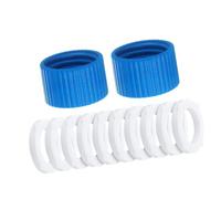 Milageto Adaptateur de Filtre à Eau fileté 28 mm avec Joint pour Bouteilles Standard pour, Camping, Urgence, randonnée, avec 10 Rondelles