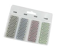 Milageto Affûteurs Diamantés pour Snowboard et Ski, Grains 240, 360, 500, Lot de 4, L