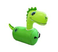 Milageto Animal Gonflable à Chevaucher Léger, Vert, Dinosaure | Conception Légère 520g, Jouet Sauteur avec Poignées, pour Chambre D'enfant, Jardin, tout-Petits, Enfants