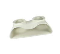 Milageto Aquarium Underground Tunnel Cave Viewing Tunnel Creative Creative Double Hole Courbe décorative Accessoires Fishes Tank Decor Hideout, Blanc