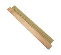 Milageto Balai à béton, outil de finition, poils en nylon, confort, pratique, balai de maçonnerie à dos en bois pour le nettoyage des sols durs et des cours