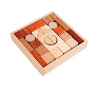 Milageto Blocs en bois pour enfants, blocs empilables, cadeaux d'anniversaire, fournitures de fête, jouets éducatifs pour enfants, salle de classe, filles
