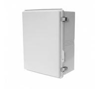 Milageto Boîte de Jonction Étanche Coffret Électrique Enclosure Armoire Boîtier Coffret Mural pour Protection Câbles et Modules Fermeture Rapide à Clip, Gris, 350x250x150mm