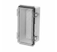 Milageto Boîte de Jonction Étanche Coffret Électrique Enclosure Armoire Boîtier Coffret Mural pour Protection Câbles et Modules Fermeture Rapide à Clip, Transparent, 210x110x90mm