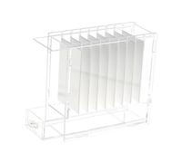 Milageto Boîte de présentation de cils 8 grilles transparentes multi-usages pour faux cils