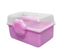 Milageto Boîte de Rangement pour Couture, Accessoires pour Cheveux, Présentoir pour Loisirs Créatifs, Boîte de Rangement Double Couche pour Diadèmes à Poser Su, Violet