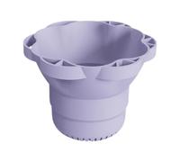 Milageto Bol de rangement des pinceaux de maquillage en silicone, outil de nettoyage de laveur MAT portable pour un pinceau à l'air sec à l'air, Violet