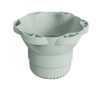 Milageto Bol de rangement des pinceaux de maquillage en silicone, outil de nettoyage de laveur MAT portable pour un pinceau à l'air sec à l'air, Vert