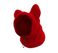 Milageto Bonnet pour Chien, Bonnet Chien Snood Chien, Textiles et Accessoires pour Chiens, Cache Oreille Chien, Rouge XL