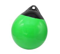 Milageto Bouée de défense Ronde pour Bateau, Boule de 30 x 35 cm, Accessoire avec œillet, multifonctionnelle pour lac, Anti-Rayures, en PVC, Vert