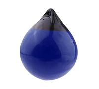 Milageto Bouée de défense Ronde pour Bateau, Boule de 30 x 35 cm, Accessoire avec œillet, multifonctionnelle pour lac, Anti-Rayures, en PVC, Bleu