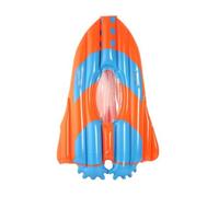 Milageto Bouée Gonflable en Forme d'avion Portable Planche Piscine avec Poignées Transparent Jouet Aquatique pour Plage