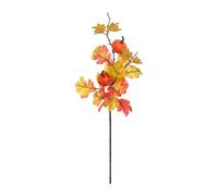 Milageto Branche de feuilles d'érable artificielles, fausse plante, ferme, automne, extérieur, tige de feuille artificielle pour couronne de bricolage, Style C