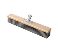 Milageto Brosse à récurer pour sol, brosse métallique, outil de nettoyage robuste, balai- multifonction, à récurer pour sol, garage, terrasse, salle de bain, 40cm